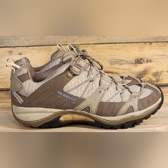 Merrell Shoes - Merrell women's tan hiking shoes size 10